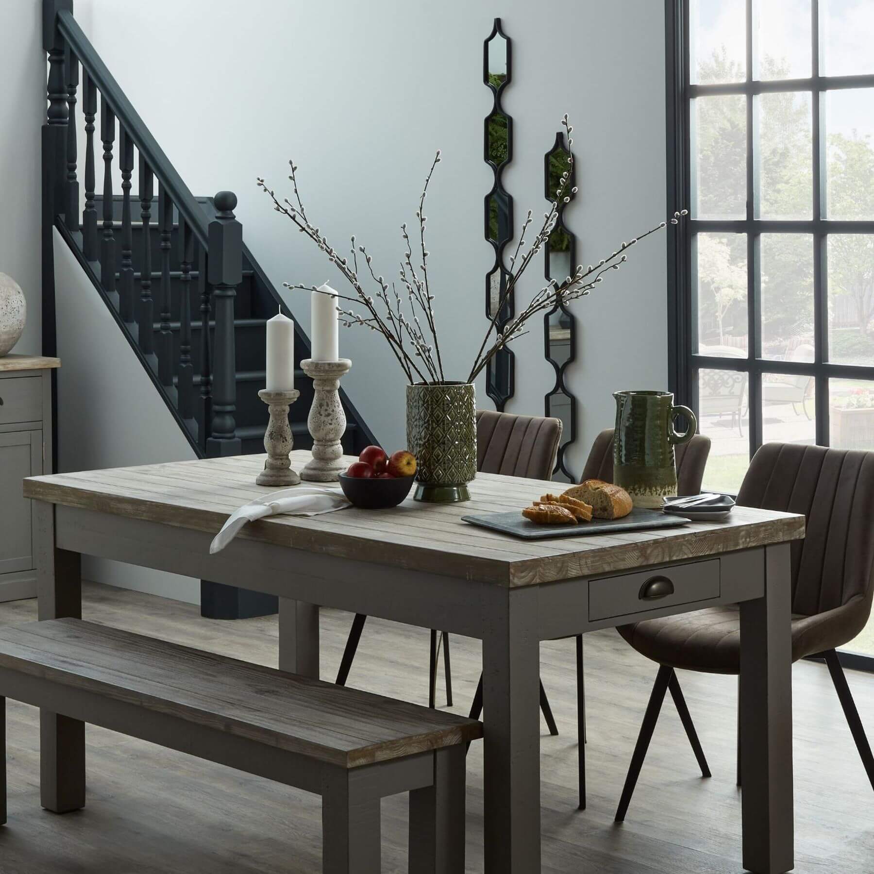 Stone Look Ceramic Candle Holder for Modern Homes