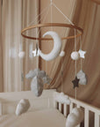 Handmade Moon And Stars baby mobile-4