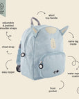 Kids' Adventure Backpack – Water Repellent & Zip Compartments by Trixie Baby at brixbailey.com