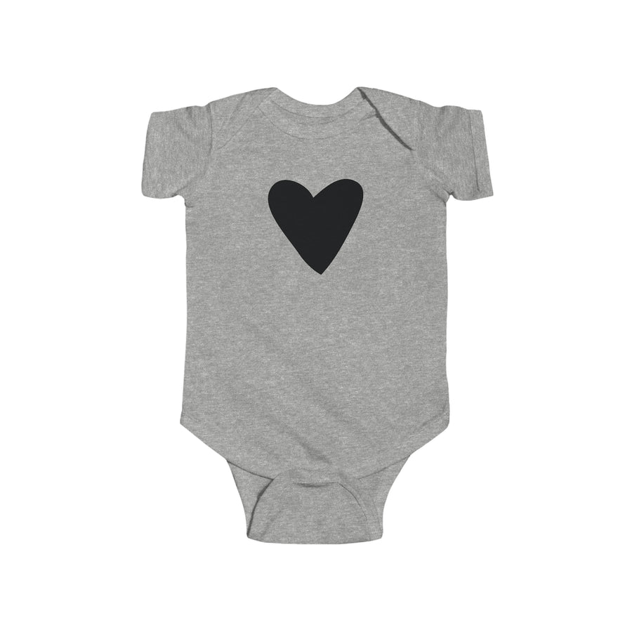 Infant Baby Heart Graphic Jersey Bodysuit Onesie