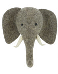 Medium Elephant Head with Trunk Up
