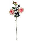 Pack of 6 x 80cm Artificial Pink Rose Stem - 18 flowers-2
