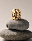 Gold or Silver Statement Saddle Ring - Hemera