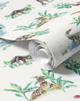 Watercolour Rainforest Wallpaper | Jungle Animals | Children's Bedroom & Nursery
