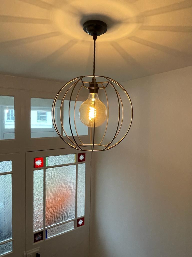XXL Pumpkin Shade Pendant Light | Rustic Statement Kitchen & Dining Lighting UK