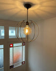 XXL Pumpkin Shade Pendant Light | Rustic Statement Kitchen & Dining Lighting UK