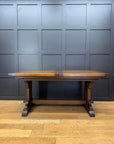 Vintage Old Charm Oak Kitchen Dining Table Extending Draw Leaf Refectory Style