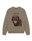 Will Sit for Snacks: The Chocolate LabradorOversized Sweatshirt