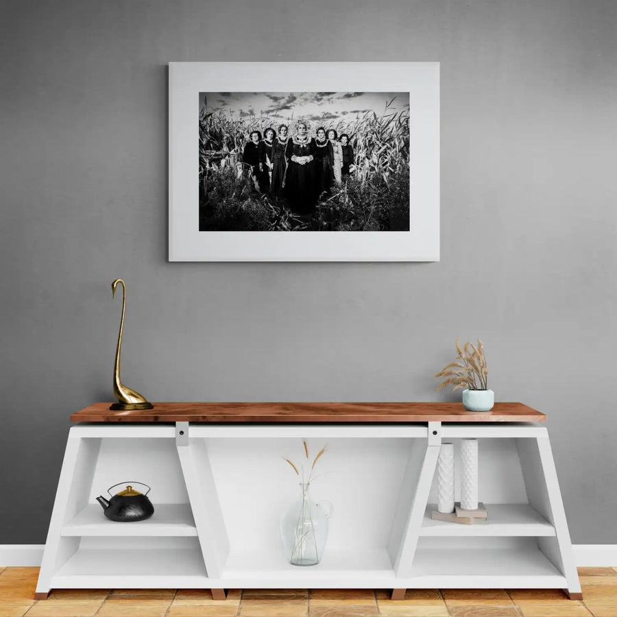 LIMITED EDITION PRINT: THE WOMEN OF NEA VYSSA IN THE CORNFIELD, EVROS, GREECE - Signed & Numbered Artwork by George Tatakis by George Tatakis at brixbailey.com