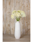 Cream Allium Artificial Flower Triple Bloom Spray