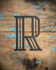 Black 5" or 12" Art Deco Metal Lettering A-Z 0-9