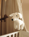 Handmade crochet dogs baby mobile-3