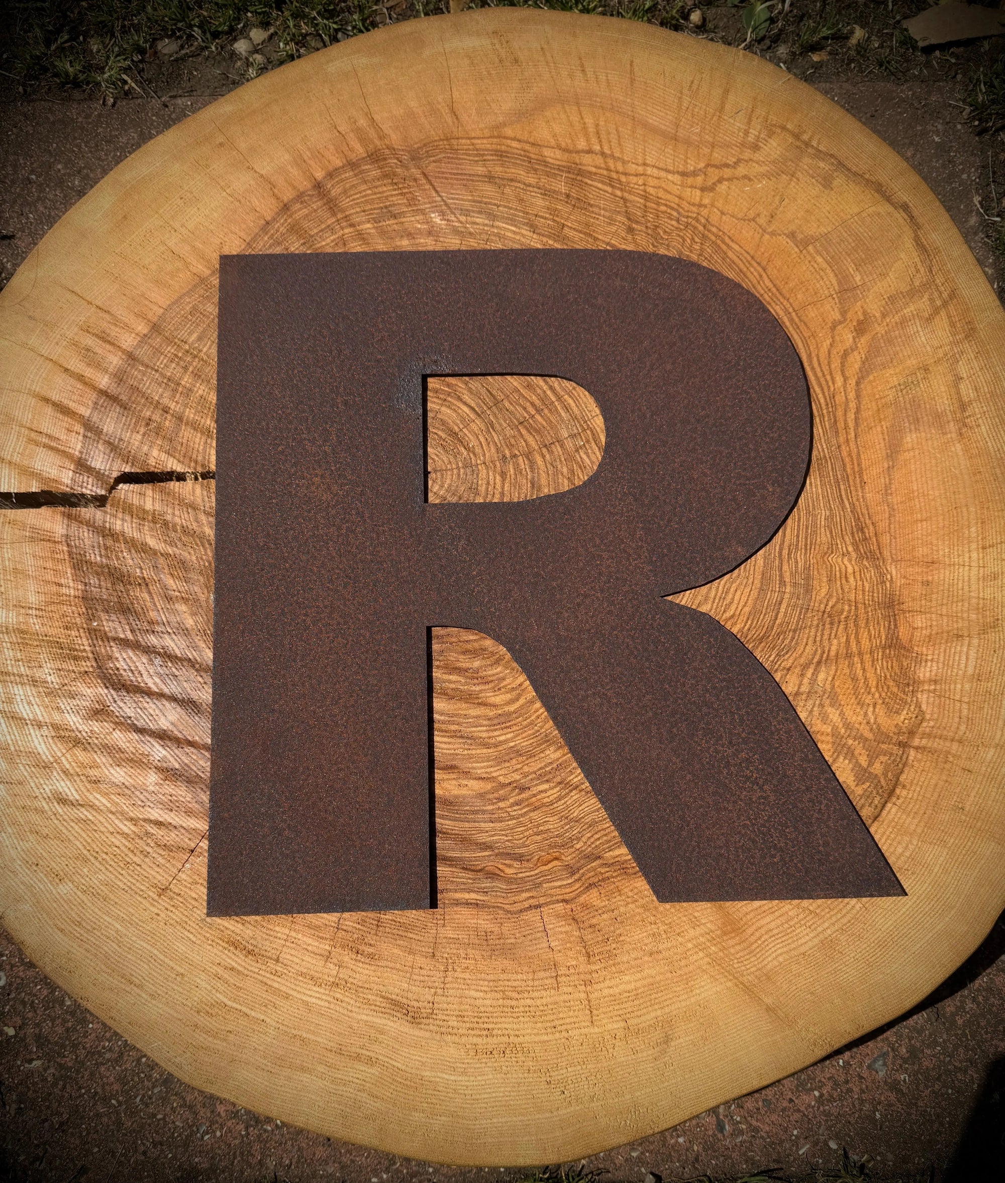12″ Rusty Fat Font Metal Letters For The Home And Garden A–Z &amp; 0–9