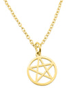 Gold Pentacle Necklace
