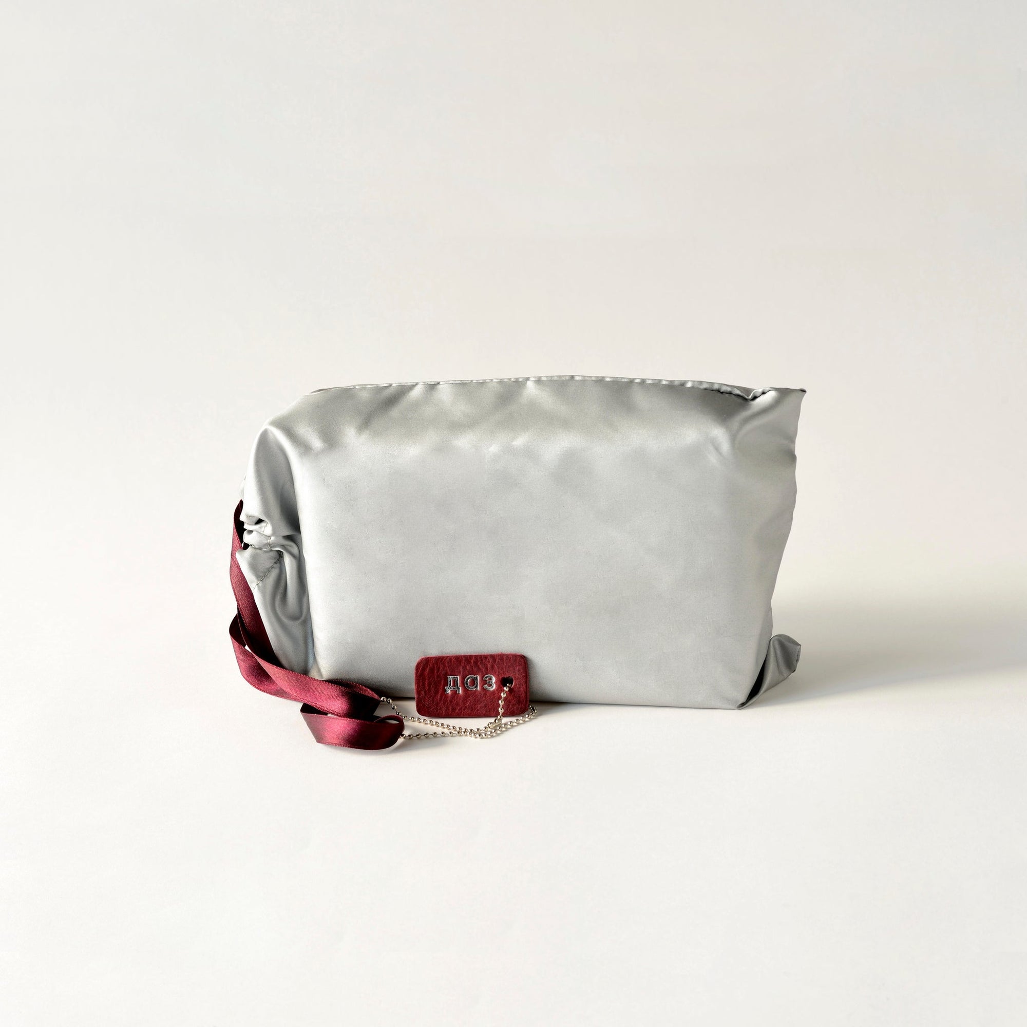 Handmade Leather Envelope Bag in Burgundy