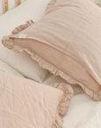 Linen Pillowcase with Frill Detail