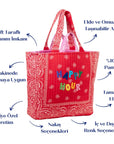 LEO Quilted Maxi Tote Çanta - HAPPY HOUR