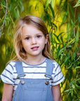 Grey Breton Stripe Summer T-Shirt