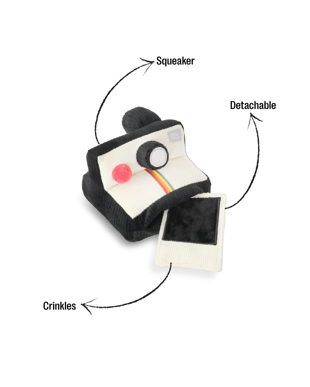 Instant Camera dog enrichment toy