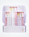Natural Bath Salts Gift set in 8 Glass Tubes, Luxurious Bath Experience-1