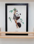 Panda Bear - Personalised watercolour print