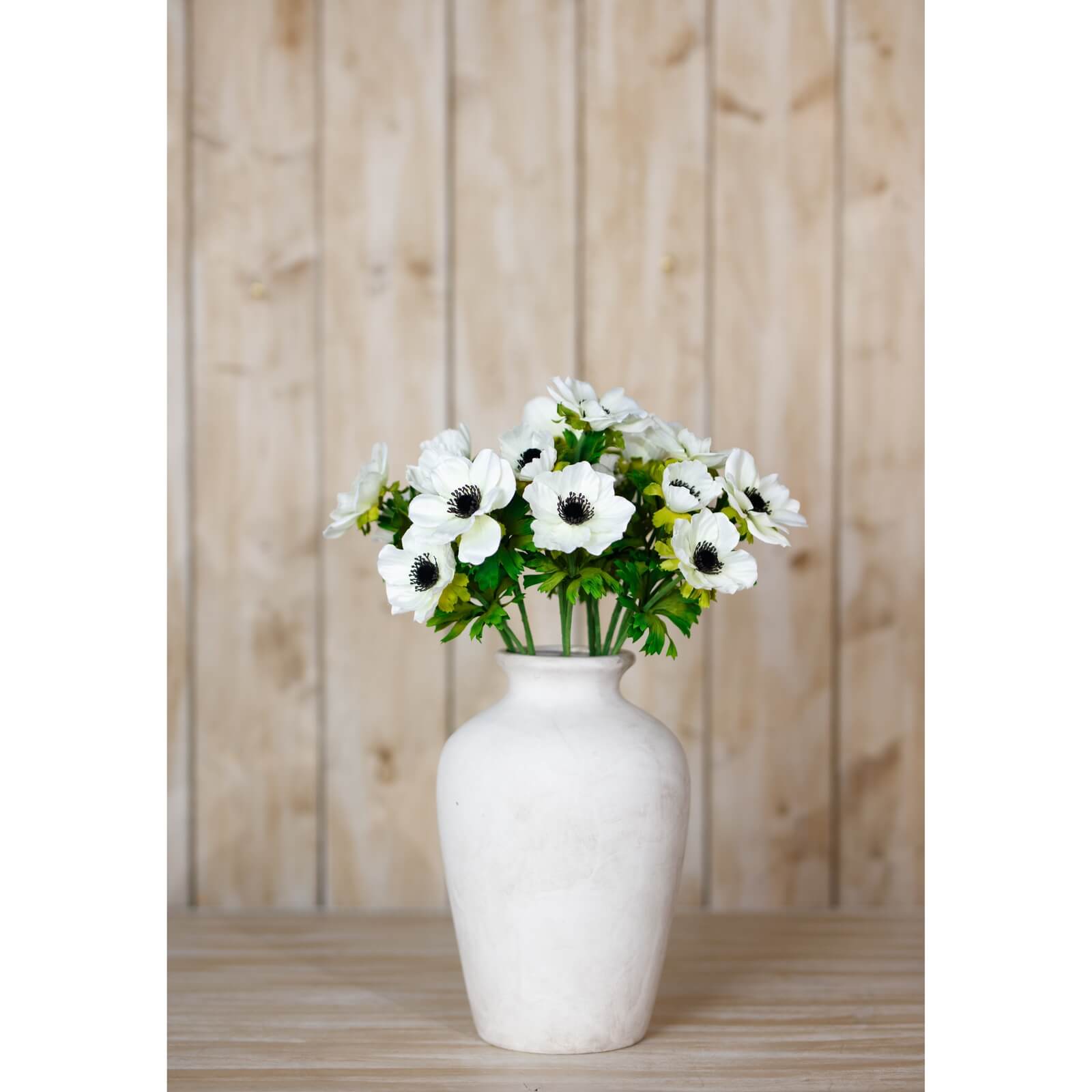 White Anemone Artificial Flower Spray