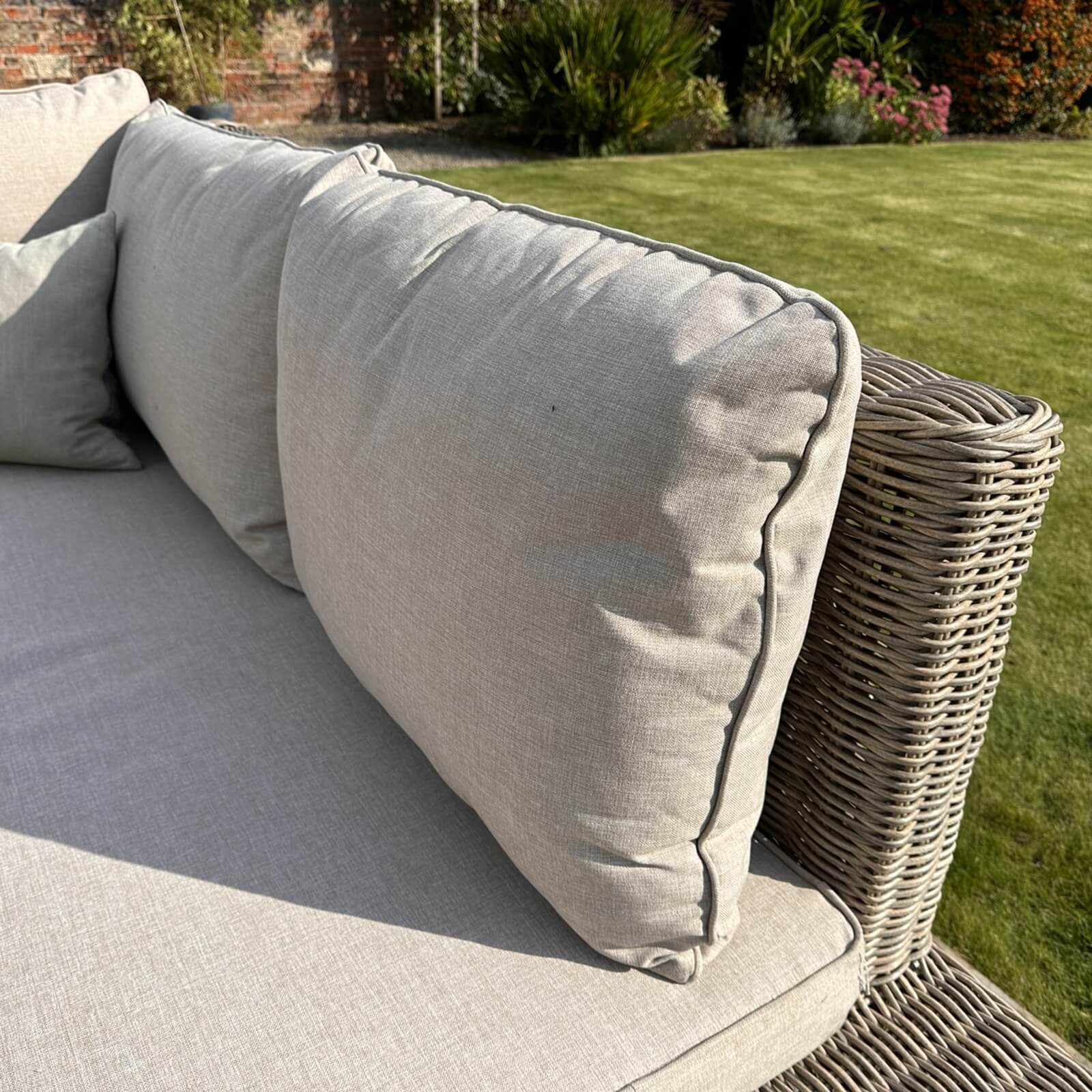 Modern Capri Outdoor Table Set | Stylish Corner &amp; Coffee Combo