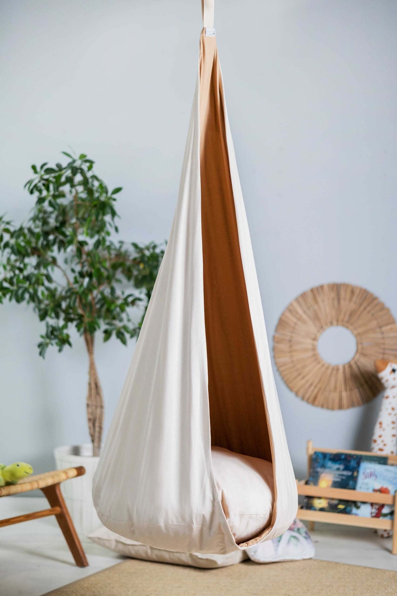 Kids&#39; Cozy Cocoon Hammock – Safe, Fun &amp; Comfortable Swing by Sówka at brixbailey.com