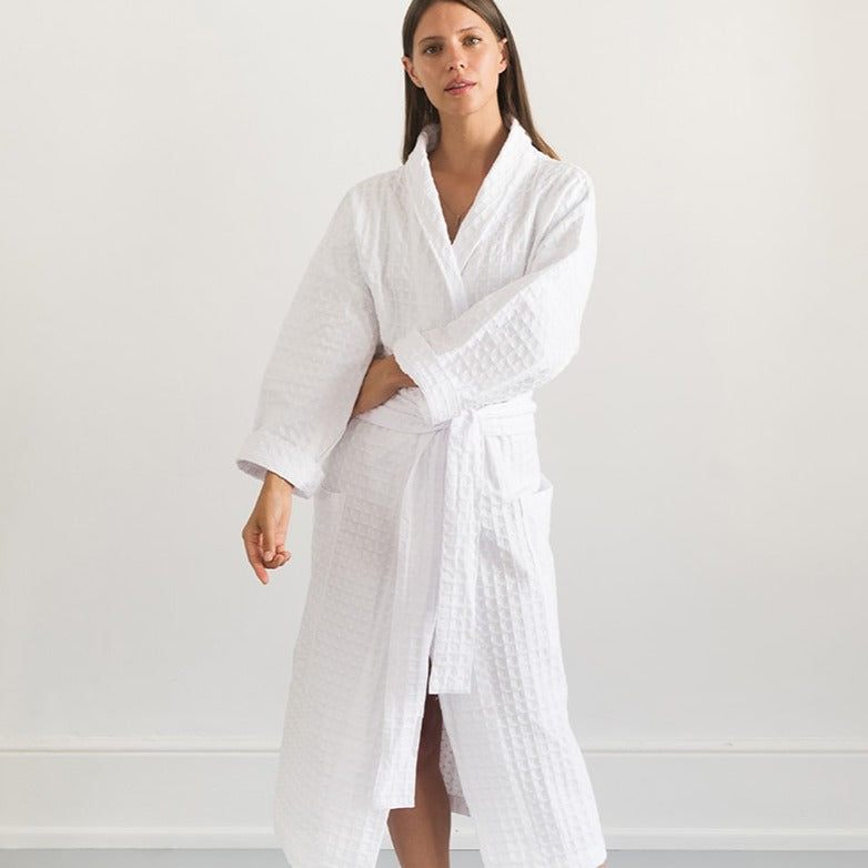 Lattice Weave Cotton Robe