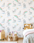 Watercolour Unicorn Wallpaper | Rainbows & Stars