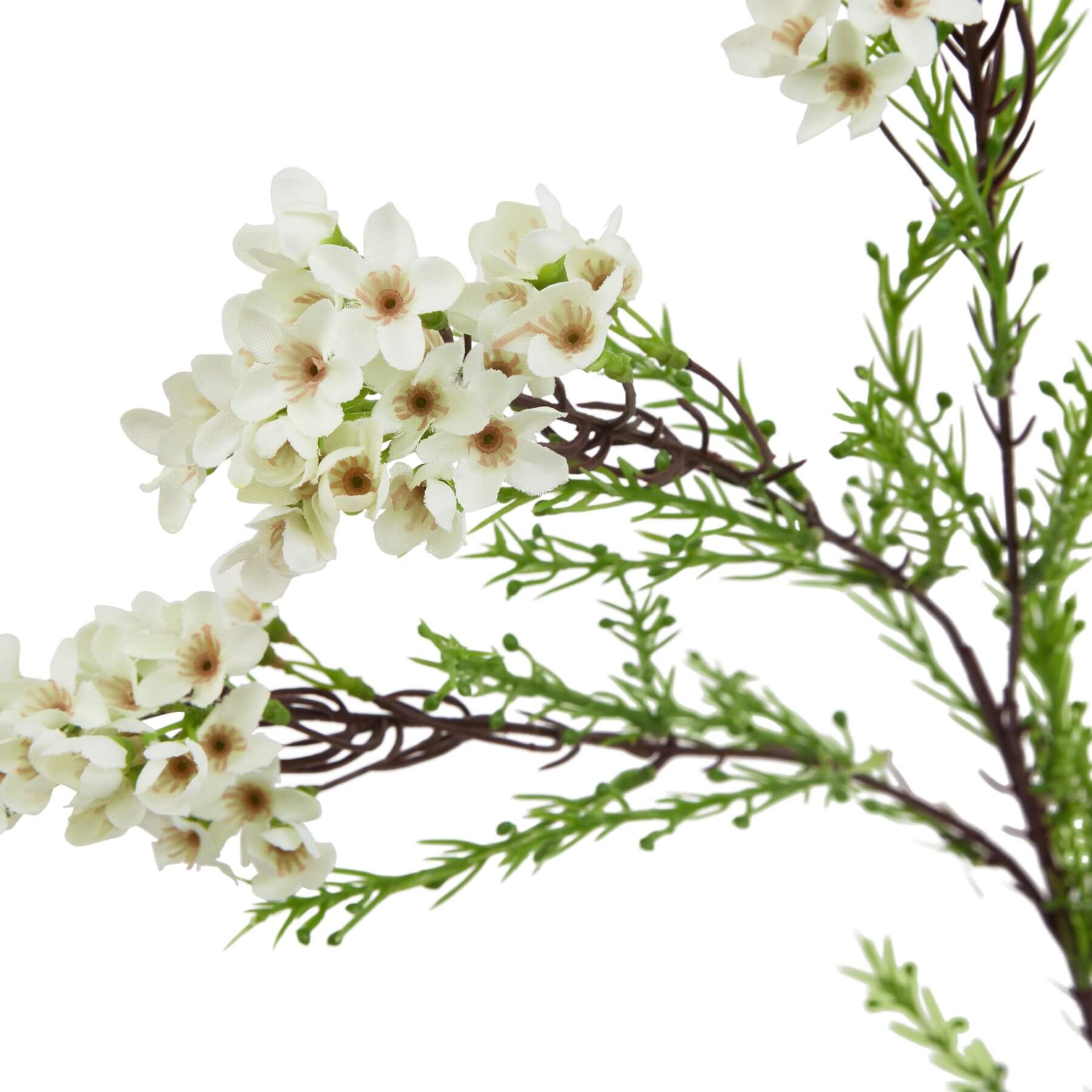 Artificial White Waxflower Stem for Effortless Home Styling