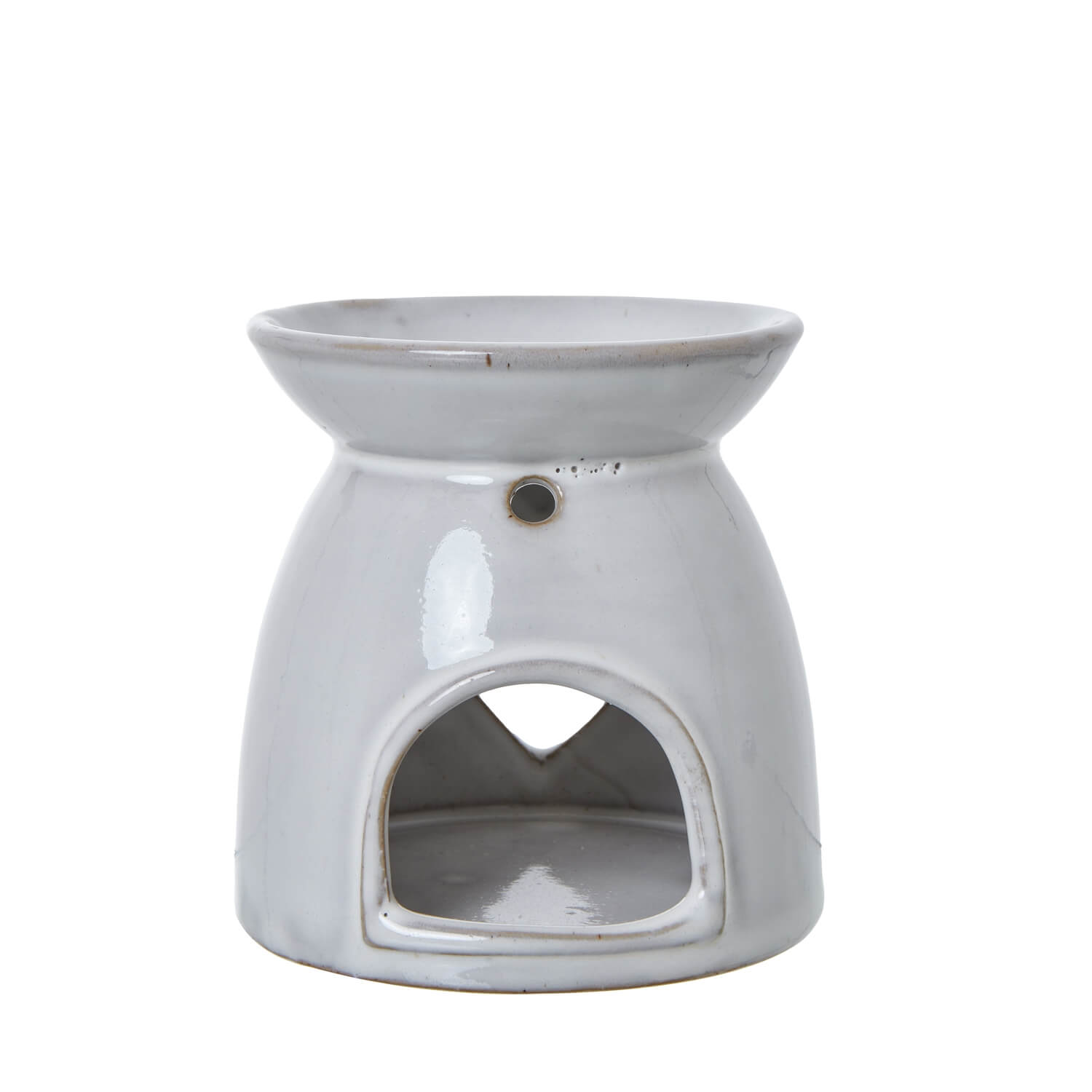 White Ceramic Heart Tealight Holder