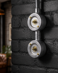 Double Gang Solid Cast Conduit Light Switch | 2 Way Industrial Vintage Style