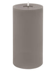 Grey LED Wax Candle with Melted Look