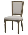 Grey Dining Chair with Subtle Detail and Comfortable Support