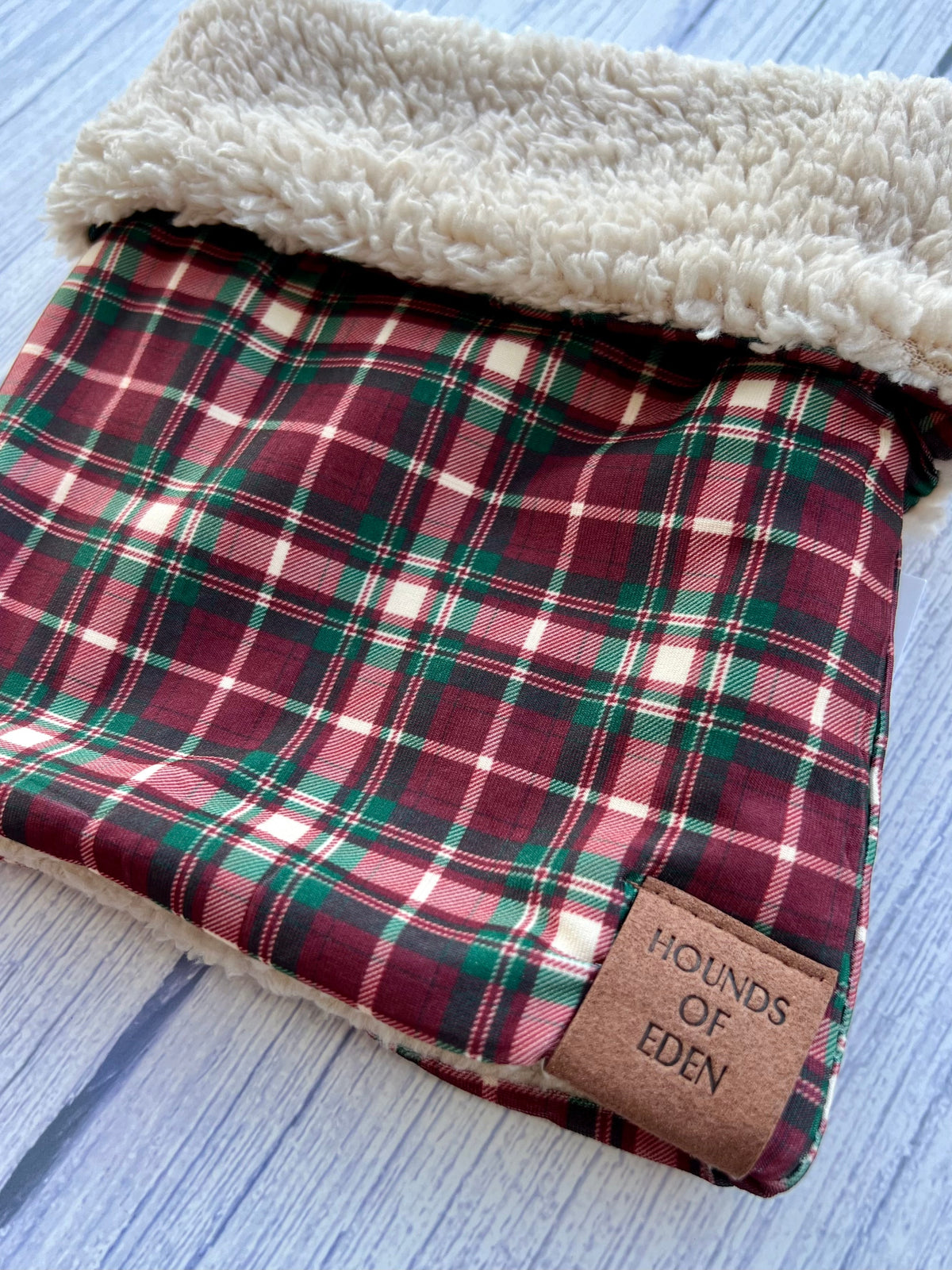 Tartan Me Up - Red &amp; Cream Tartan Dog Snood