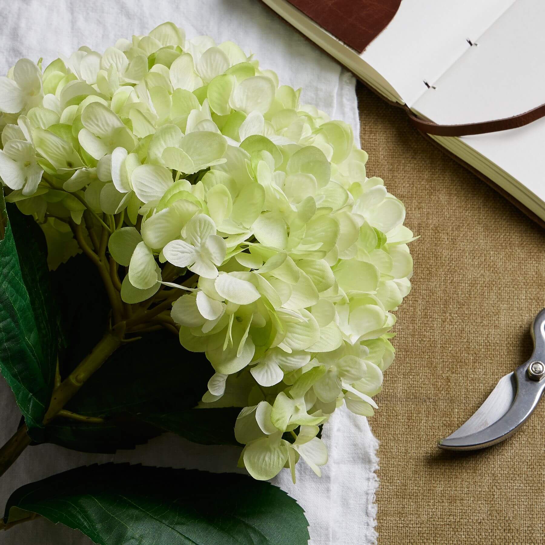 Lush Oversized Green Hydrangea | Statement Floral Decor