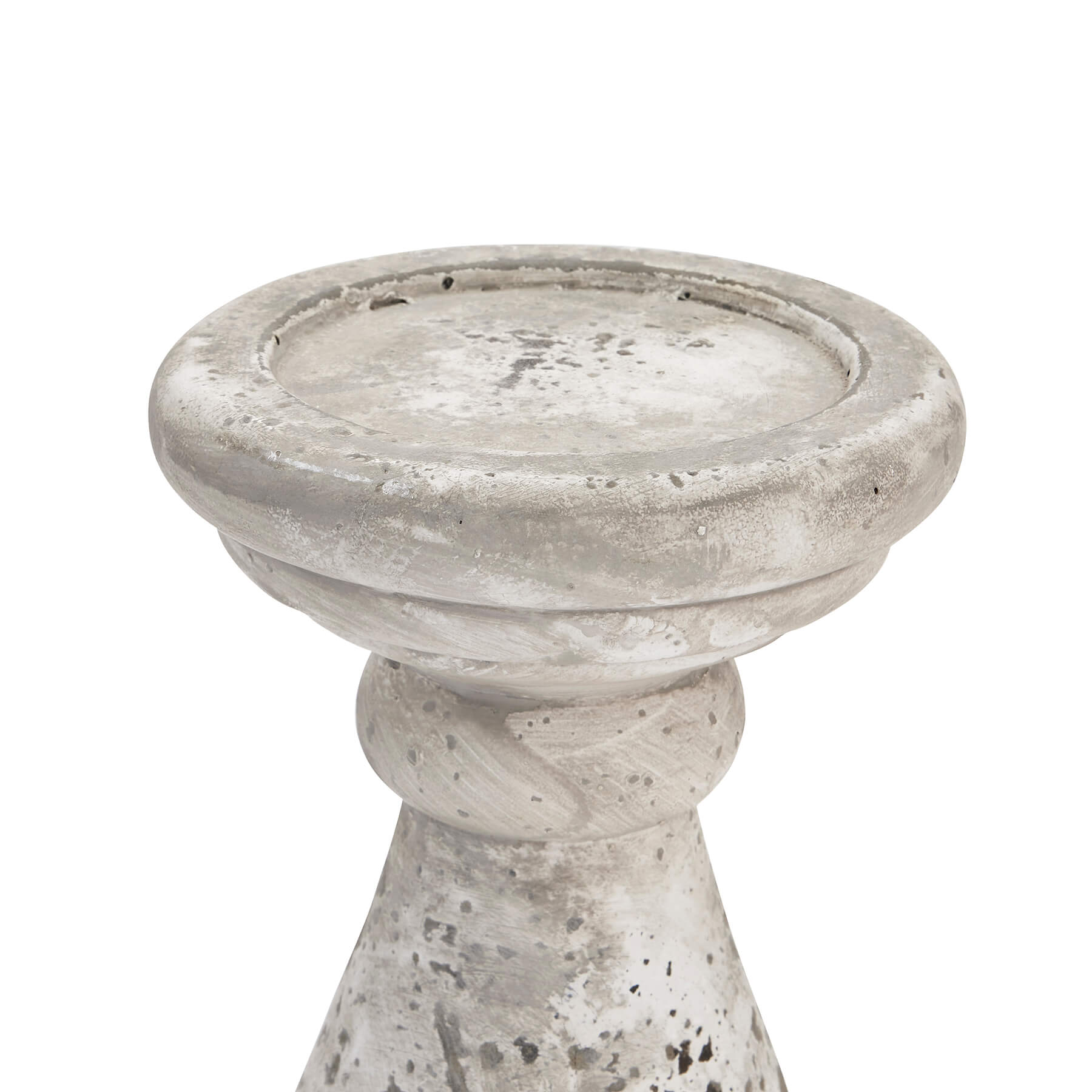 Elegant Large Stone Ceramic Candle Holder | Modern Home Decor