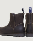 Quebec Waterproof Zip Up Ankle Boots - Brown
