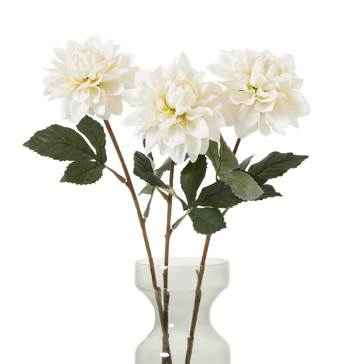 Tall White Dahlia Faux Flower