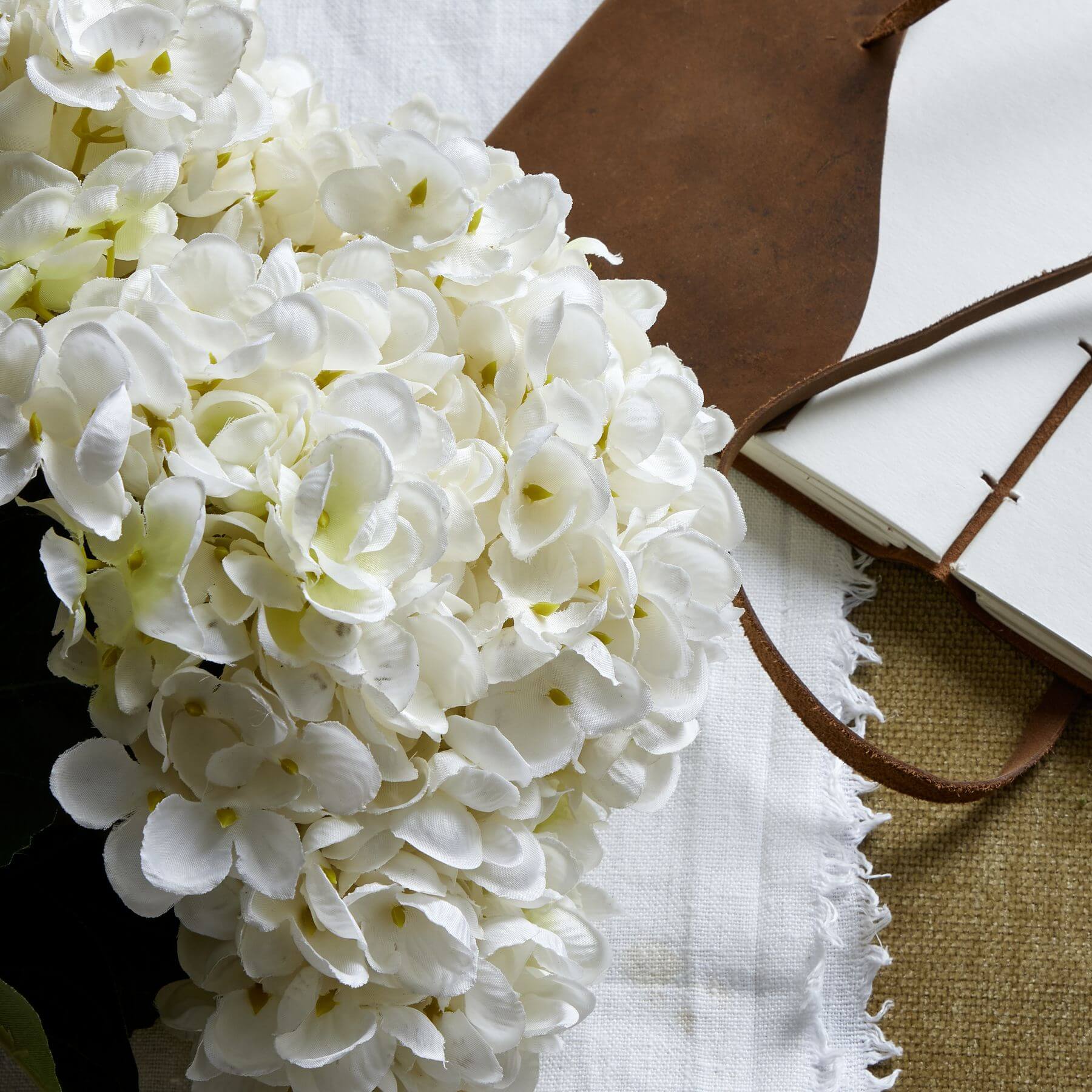 Luxurious White Hydrangea Bouquet | Fresh Floral Elegance