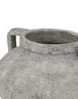 Large Pelike Ceramic Vase in White Finish
