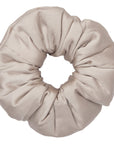 Antique Gold Oversized Organic Stretch Silk Scrunchie