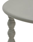 Round Side Table in Grey Finish