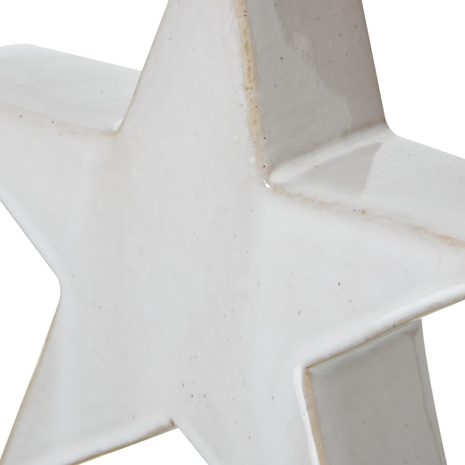 Handcrafted Ceramic Star Winter Decor