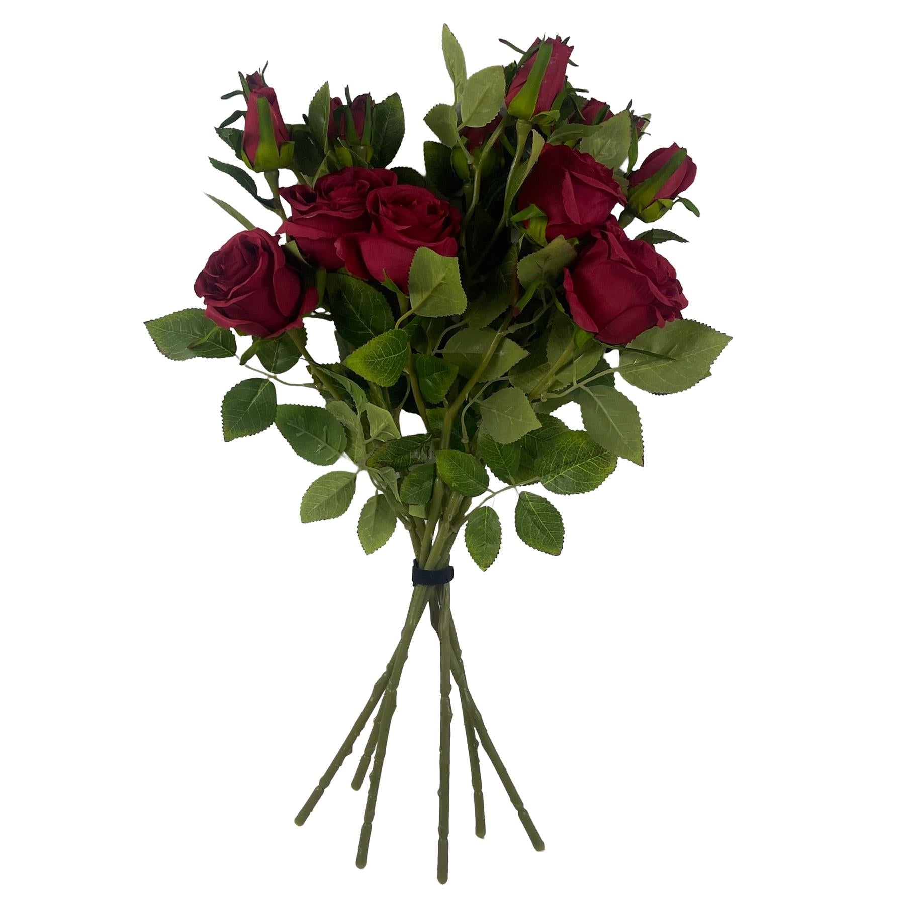Pack of 6 x 60cm Artificial Red Rose Flower-1