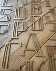 Gold Art Deco Metal Alphabet Letters – 5” or 12” Decorative Lettering A–Z