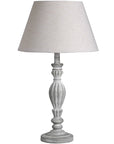 Wooden Table Lamp with Linen Shade