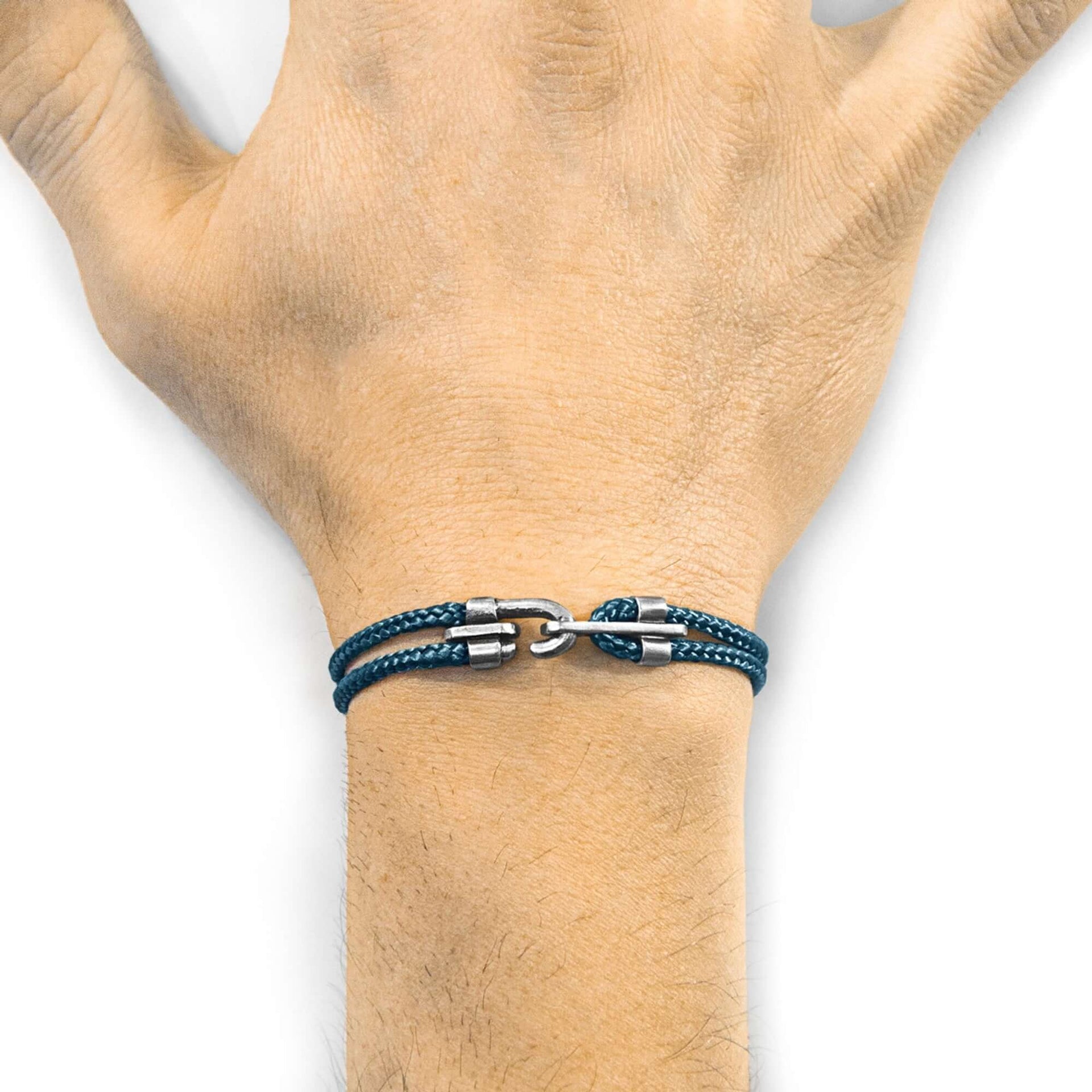 The Canterbury Silver and Rope Bracelet - Handcrafted in Britain with Ethical Transparency by ANCHOR & CREW at www.brixbailey.com
