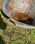 Vintage Galvanised Metal Bath Tub Garden Planter Vintage Rustic Display